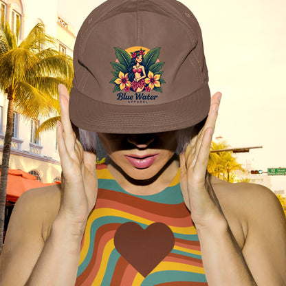 Vintage Graphic Surf Cap - Island Girl by Blue Water Apparel