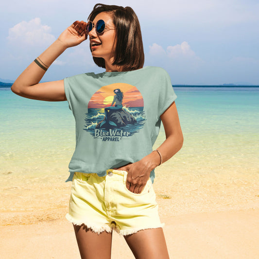 Vintage Graphic Tee - Mermaid Sunset by Blue Water Apparel