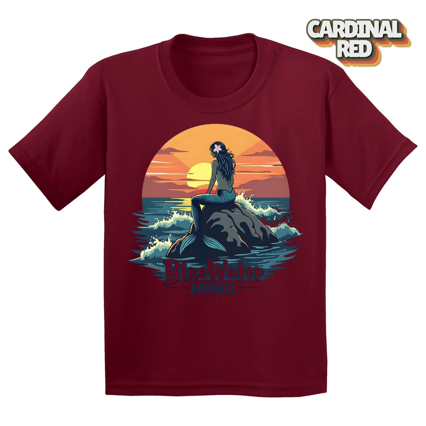 Vintage Graphic Kid's Tee - Vintage Mermaid by Blue Water Apparel