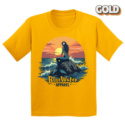 Vintage Graphic Kid's Tee - Vintage Mermaid by Blue Water Apparel