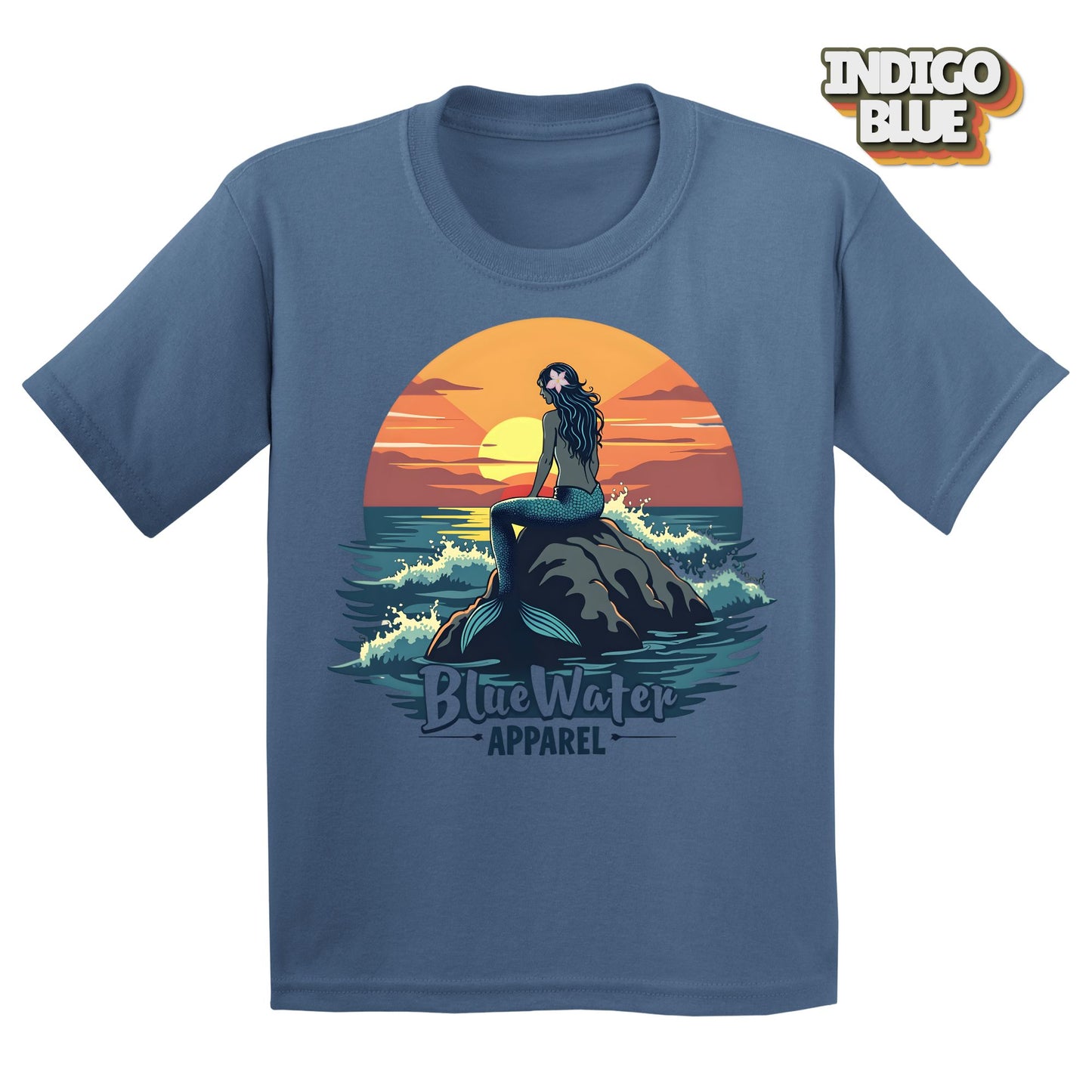 Vintage Graphic Kid's Tee - Vintage Mermaid by Blue Water Apparel
