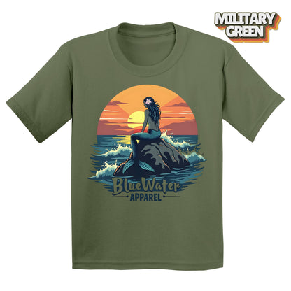 Vintage Graphic Kid's Tee - Vintage Mermaid by Blue Water Apparel