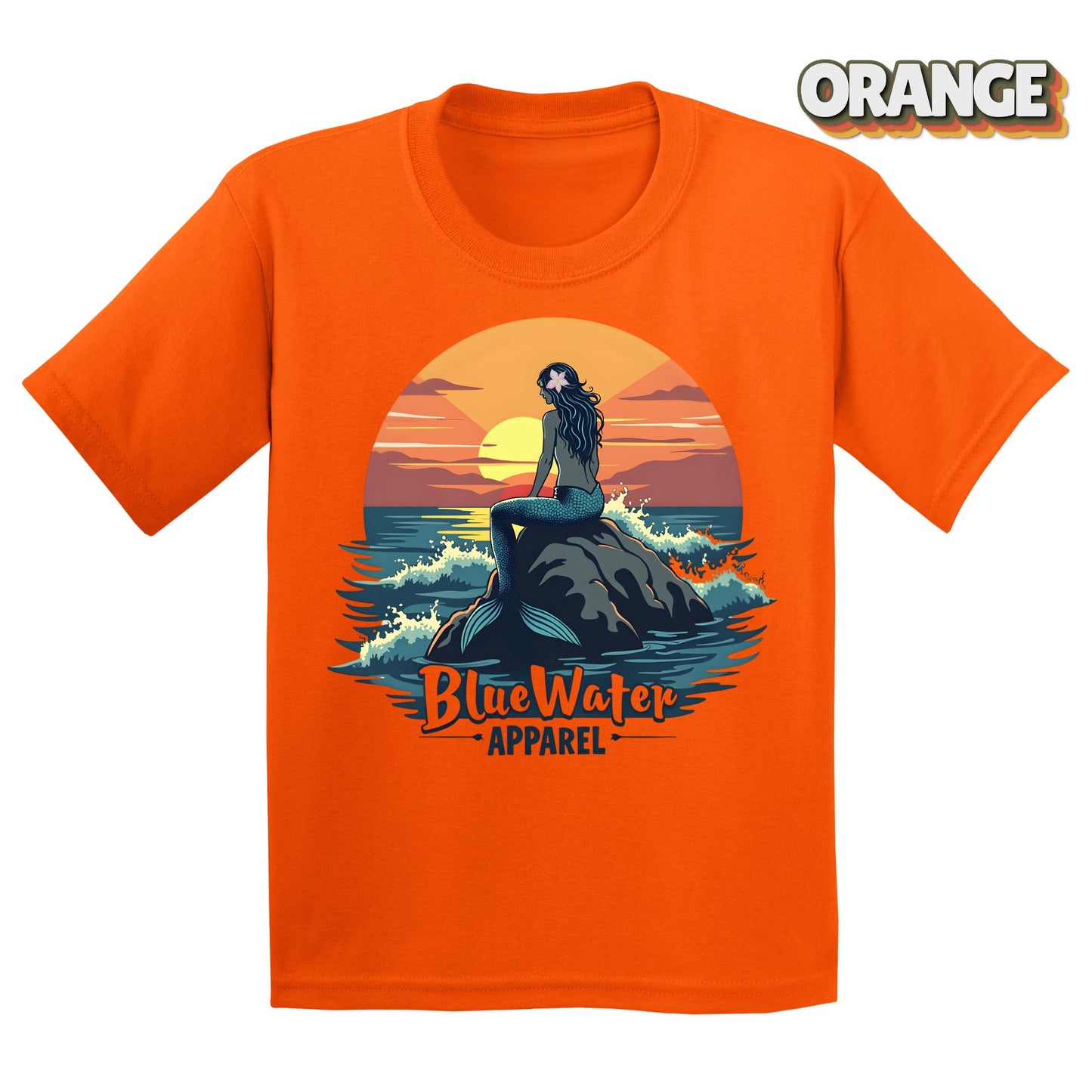 Vintage Graphic Kid's Tee - Vintage Mermaid by Blue Water Apparel
