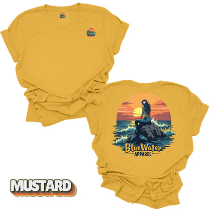 Vintage Graphic Tee - Mermaid Sunset by Blue Water Apparel