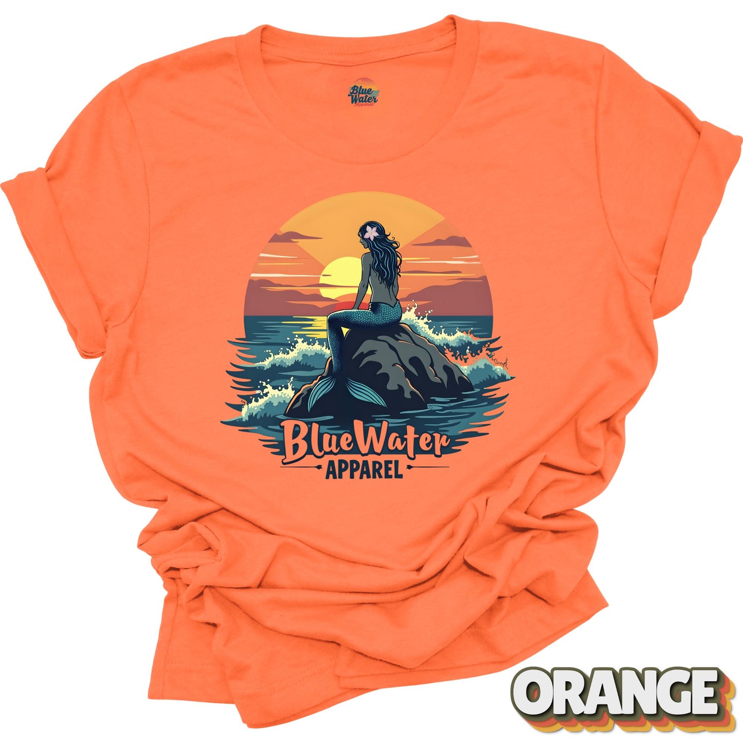Vintage Graphic Tee - Mermaid Sunset by Blue Water Apparel