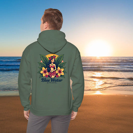 Vintage Graphic Hoodie - Island Girl by Blue Water Apparel