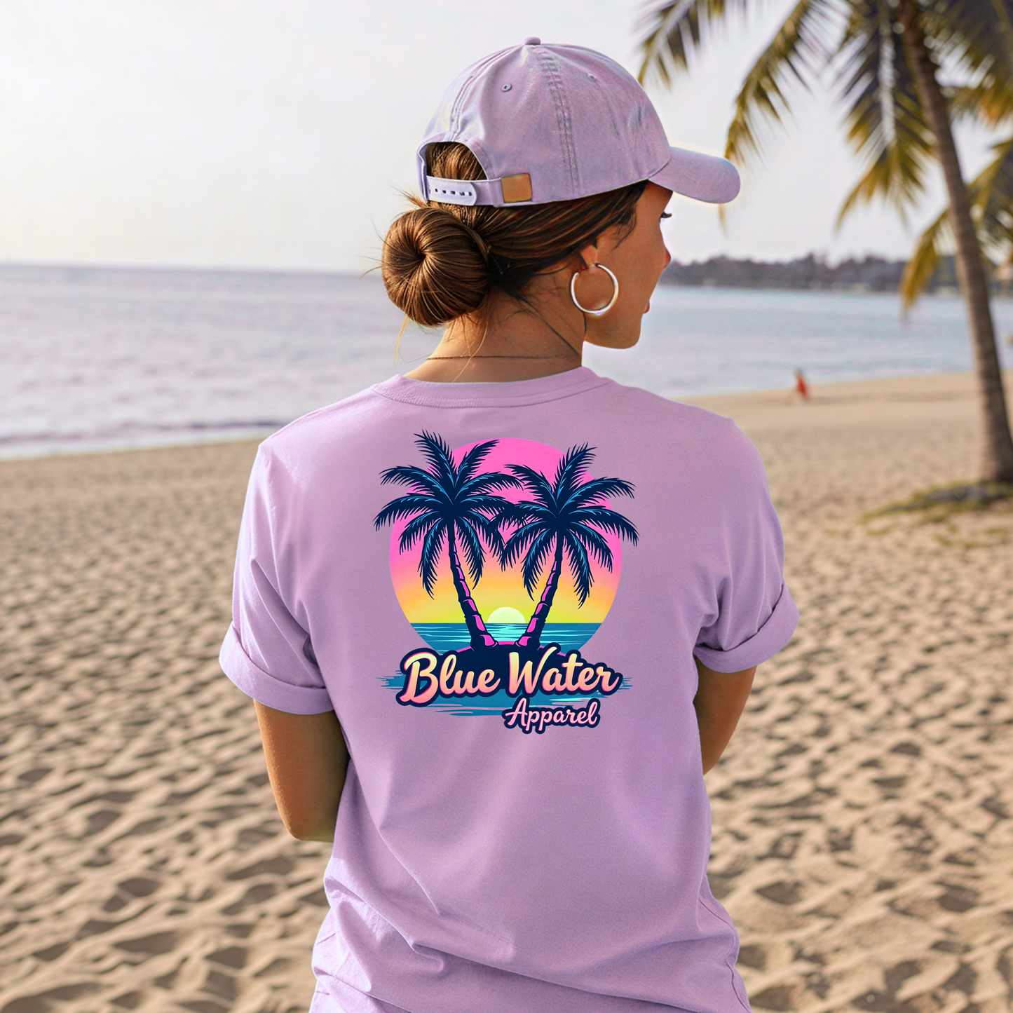 Retro Graphic Tee - Neon Tropics by Blue Water Apparel
