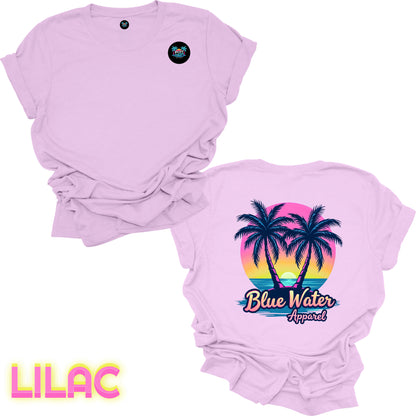 Retro Graphic Tee - Neon Tropics by Blue Water Apparel