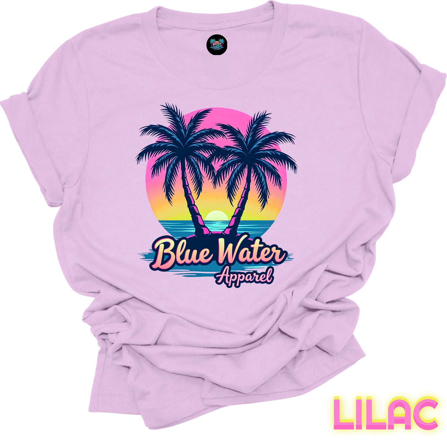 Retro  Graphic Tee - Neon Tropics by Blue Water Apparel