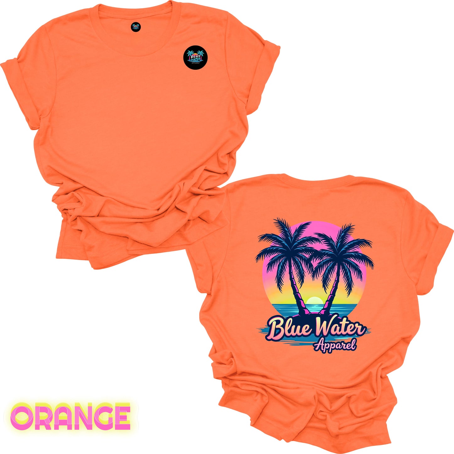 Retro Graphic Tee - Neon Tropics by Blue Water Apparel