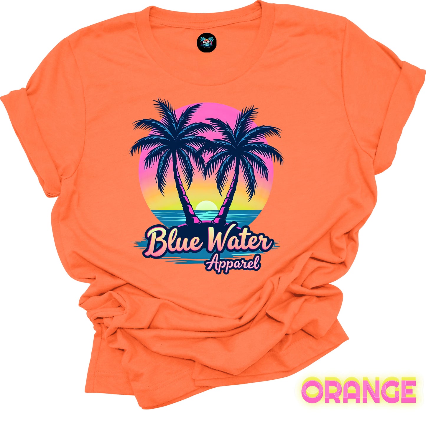 Retro  Graphic Tee - Neon Tropics by Blue Water Apparel