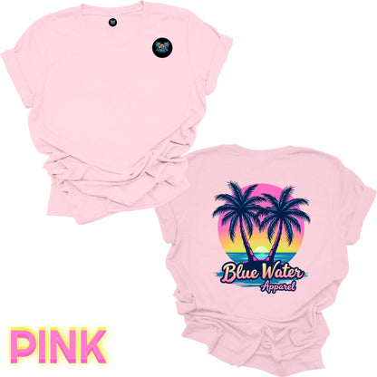 Retro Graphic Tee - Neon Tropics by Blue Water Apparel