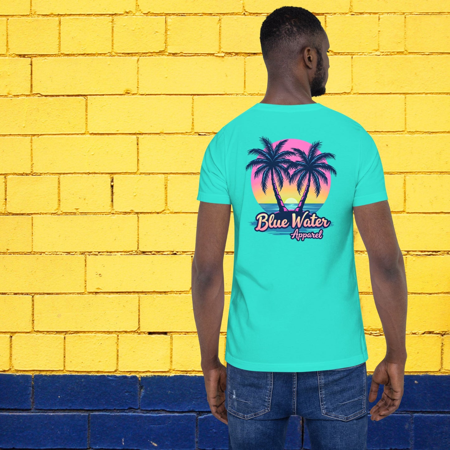 Retro Graphic Tee - Neon Tropics by Blue Water Apparel