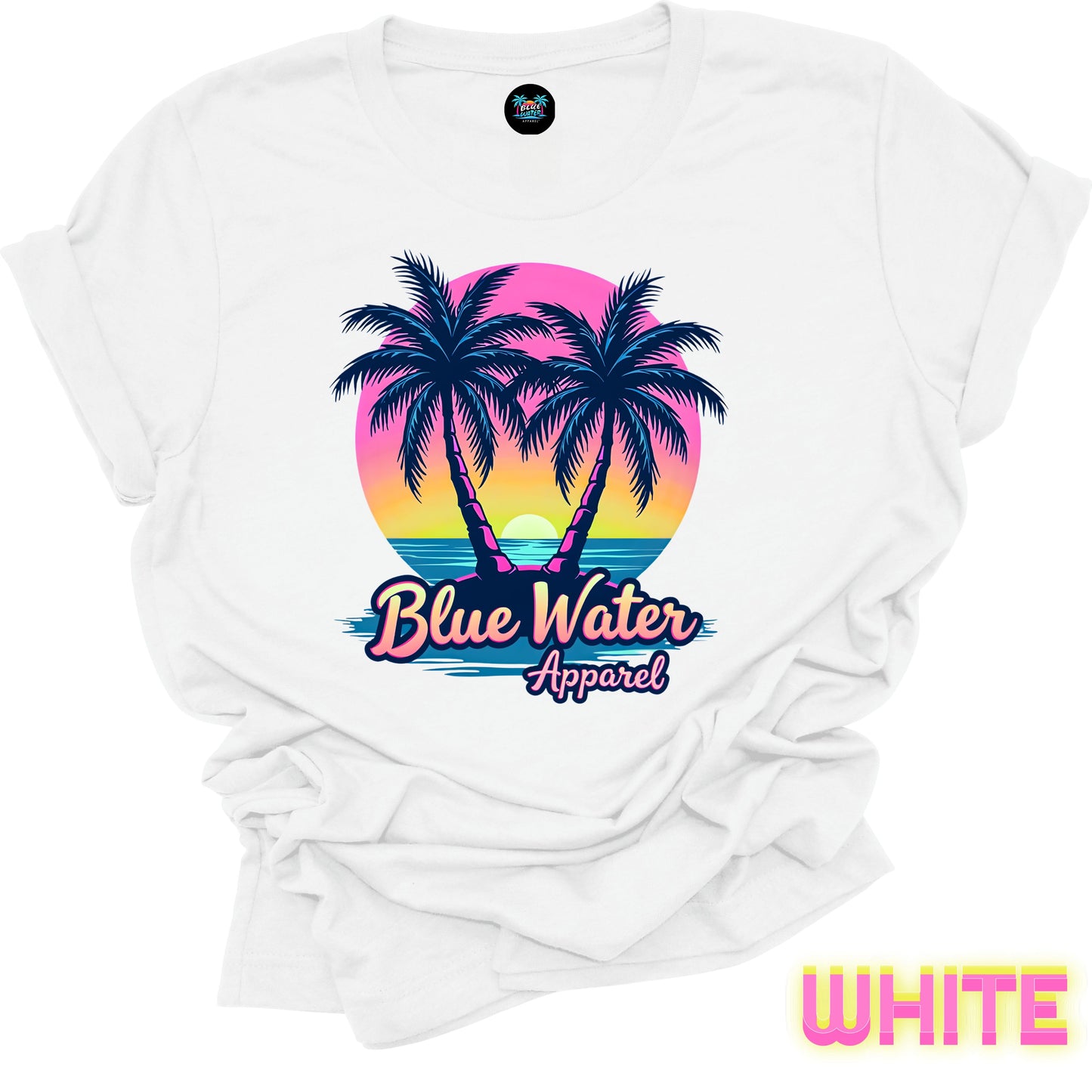 Retro  Graphic Tee - Neon Tropics by Blue Water Apparel
