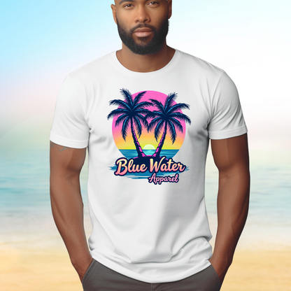 Retro  Graphic Tee - Neon Tropics by Blue Water Apparel