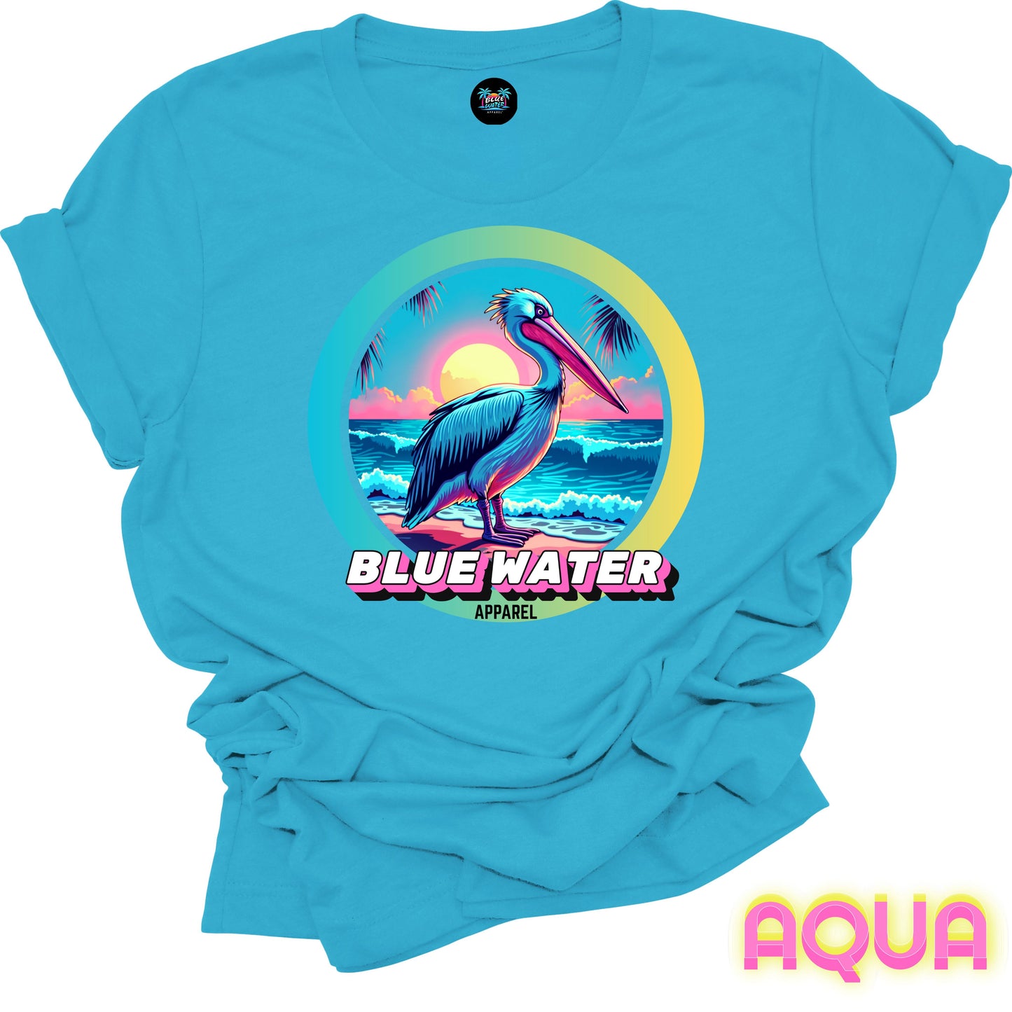Retro Graphic Tee - Retro Pelican by Blue Water Apparel