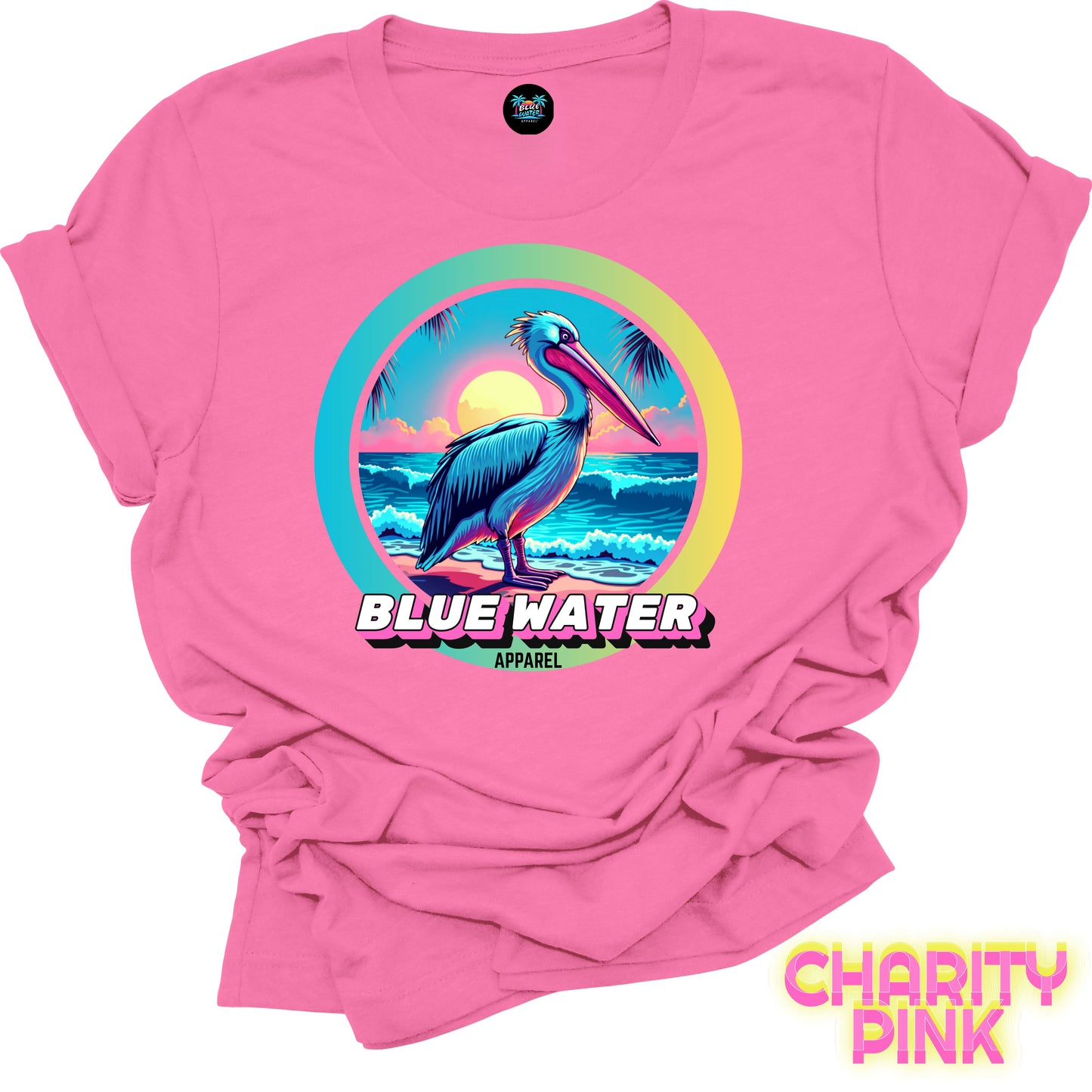 Retro Graphic Tee - Retro Pelican by Blue Water Apparel