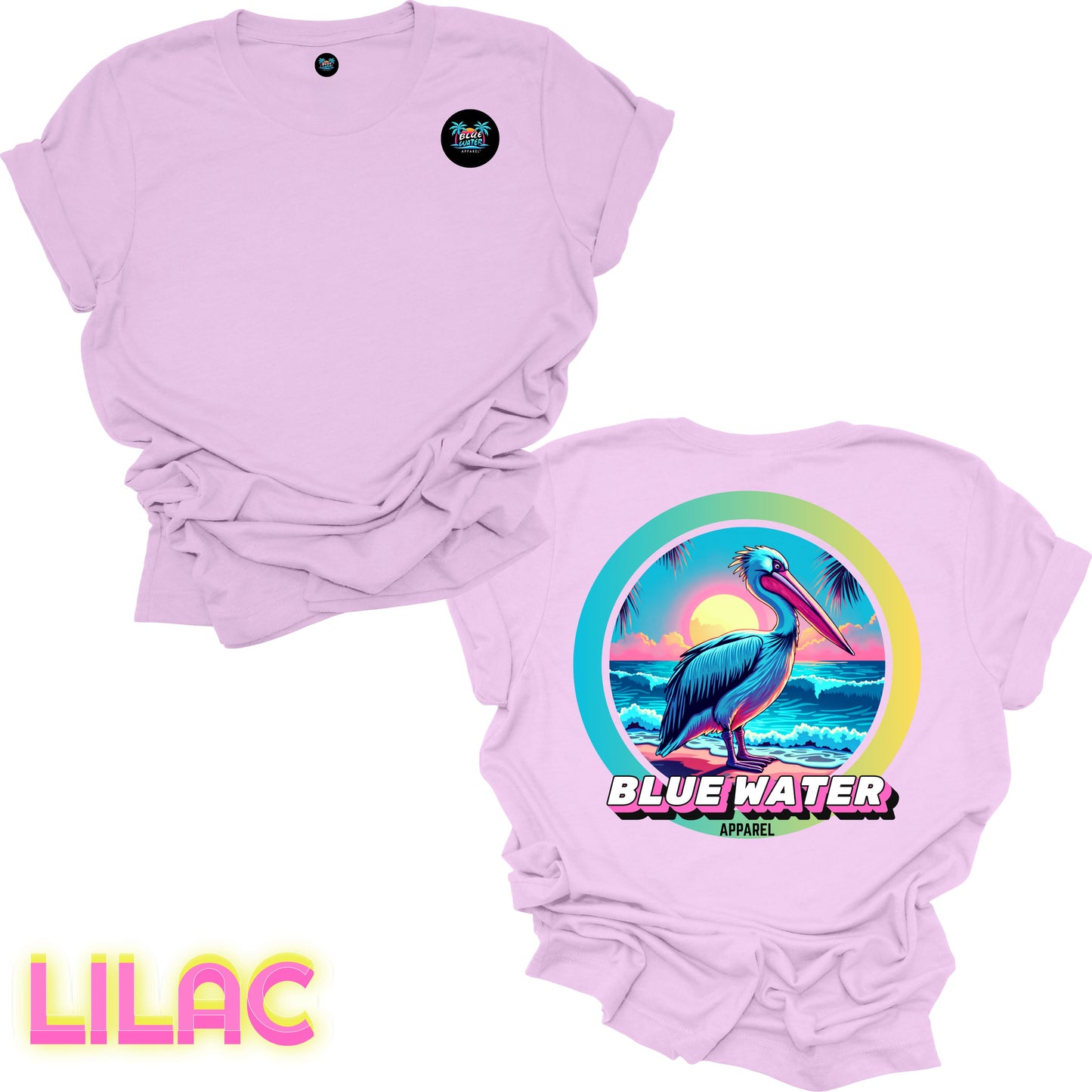 Retro Graphic Tee - Retro Pelican by Blue Water Apparel