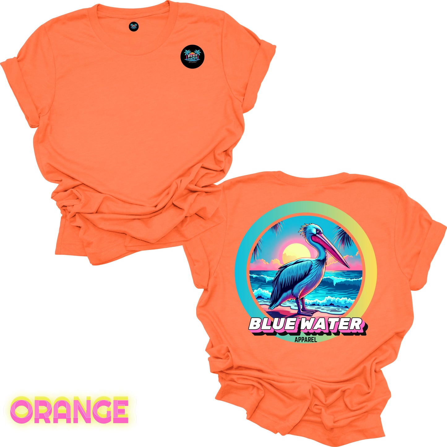 Retro Graphic Tee - Retro Pelican by Blue Water Apparel