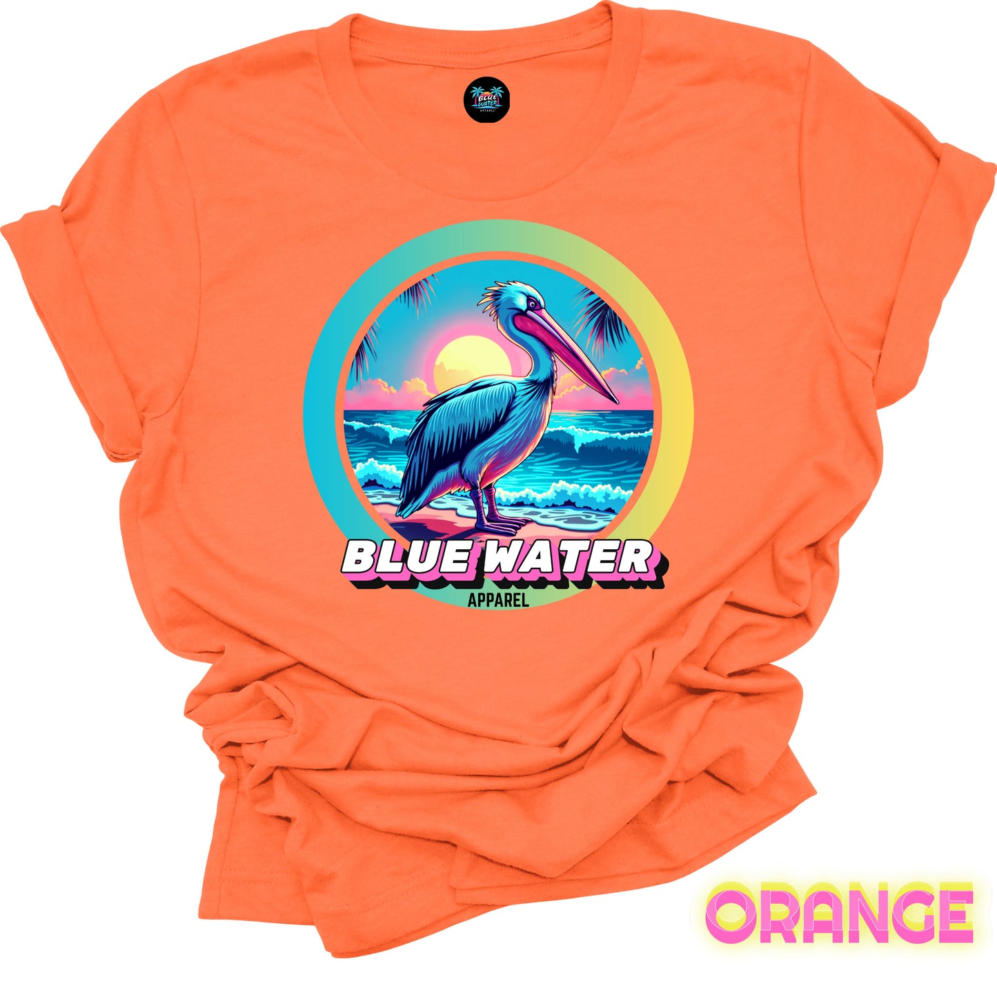 Retro Graphic Tee - Retro Pelican by Blue Water Apparel