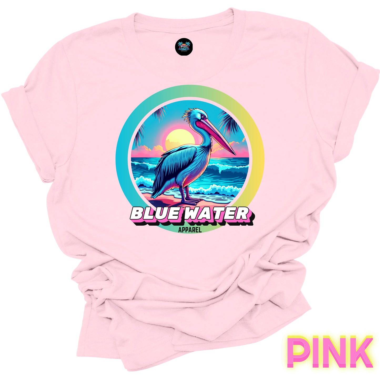 Retro Graphic Tee - Retro Pelican by Blue Water Apparel