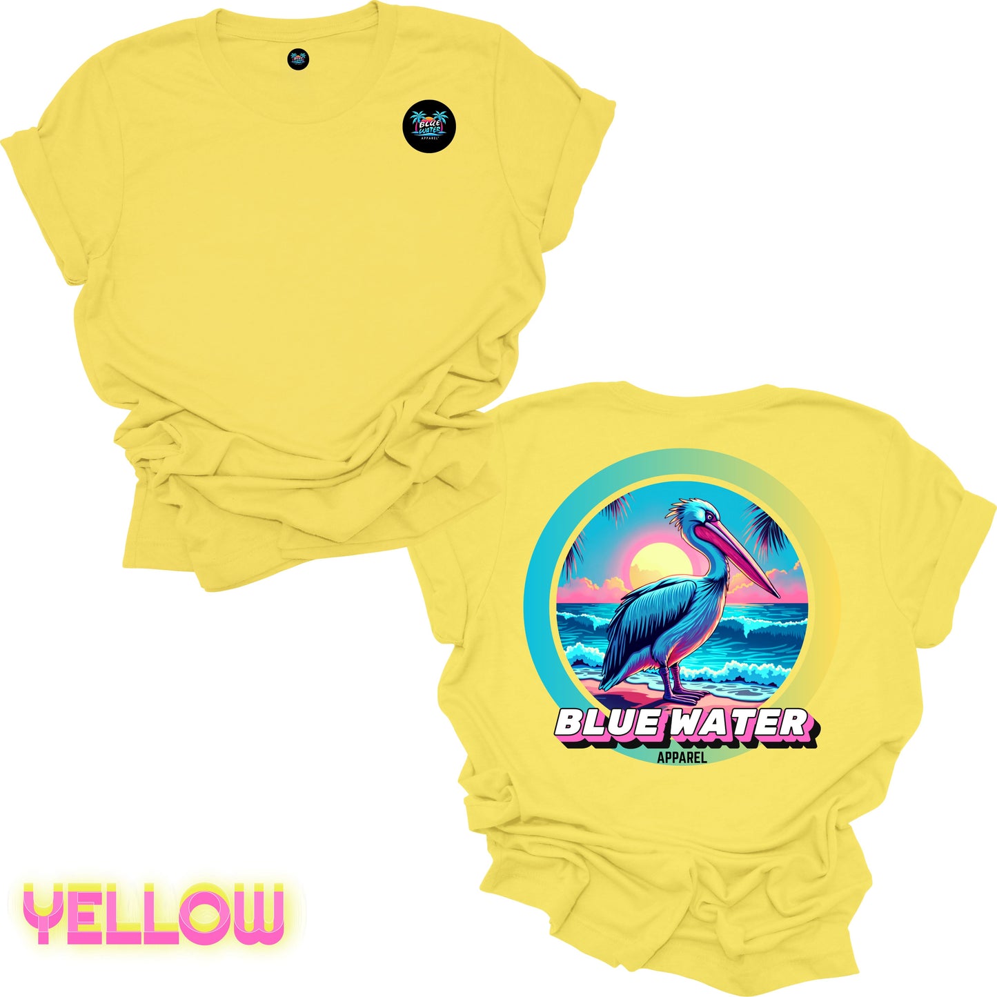 Retro Graphic Tee - Retro Pelican by Blue Water Apparel
