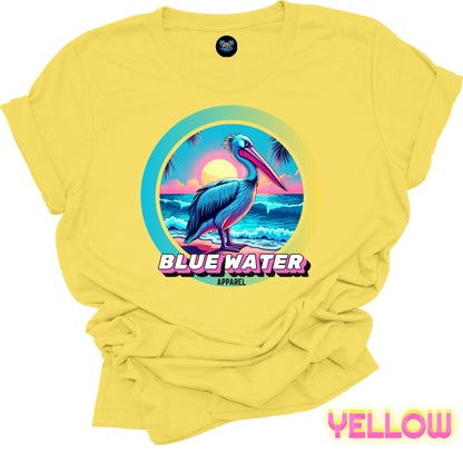 Retro Graphic Tee - Retro Pelican by Blue Water Apparel