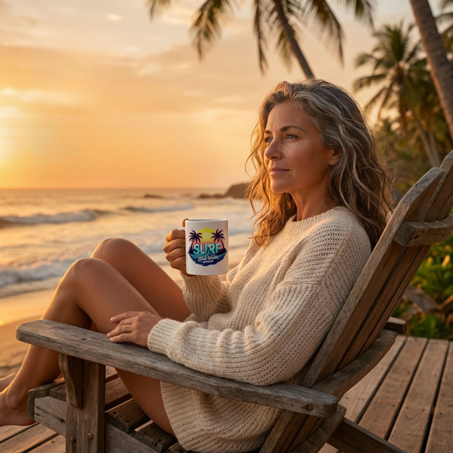 Retro Surf 11oz. Ceramic Mug