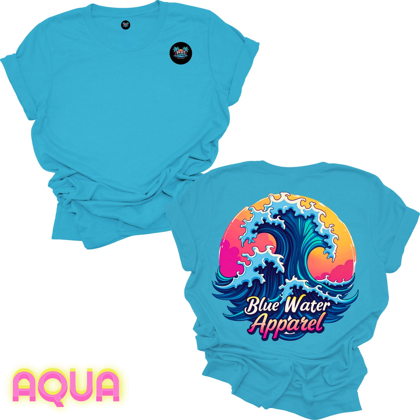 Retro Graphic Tee - Retro Wave by Blue Water Apparel