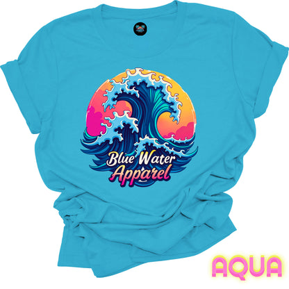 Retro Graphic Tee - Retro Wave by Blue Water Apparel