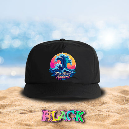 Retro Graphic Surf Cap - Retro Wave by Blue Water Apparel