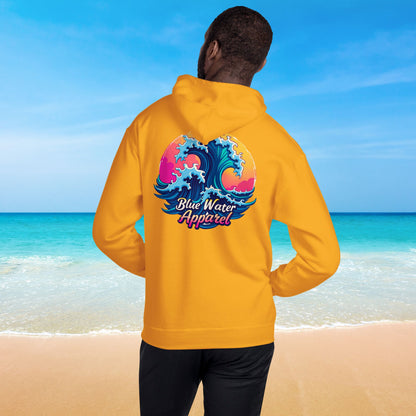 Retro Graphic Hoodie - Retro Wave by Blue Water Apparel