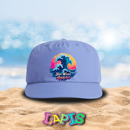 Retro Graphic Surf Cap - Retro Wave by Blue Water Apparel