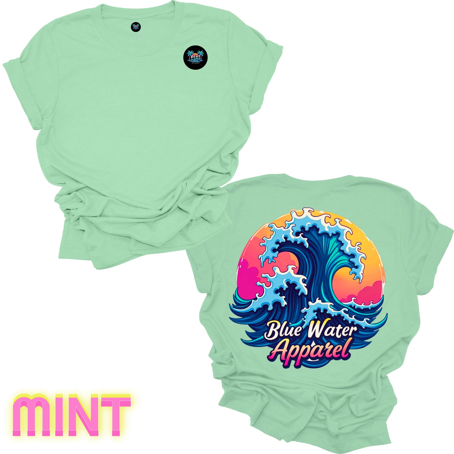 Retro Graphic Tee - Retro Wave by Blue Water Apparel