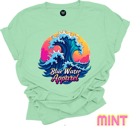 Retro Graphic Tee - Retro Wave by Blue Water Apparel