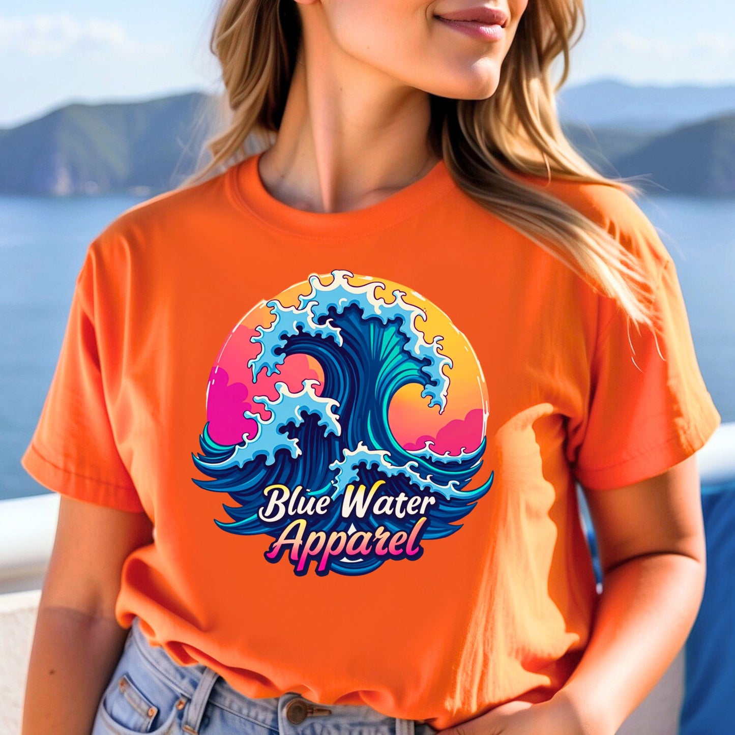 Retro Graphic Tee - Retro Wave by Blue Water Apparel