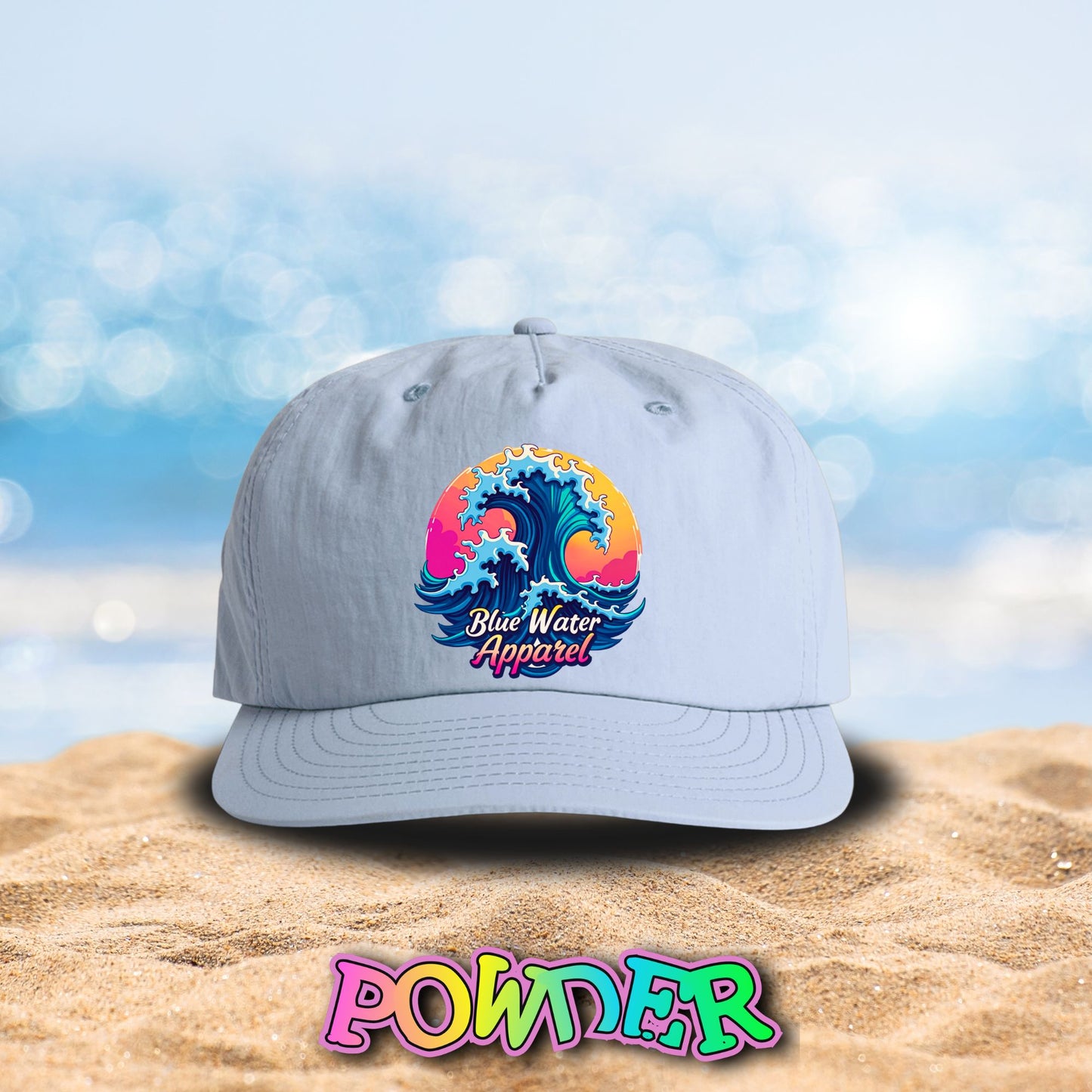 Retro Graphic Surf Cap - Retro Wave by Blue Water Apparel