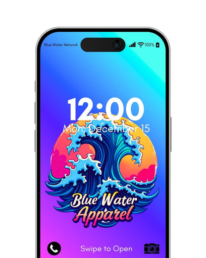 Retro Surf purple android wallpaper by blue water apparel