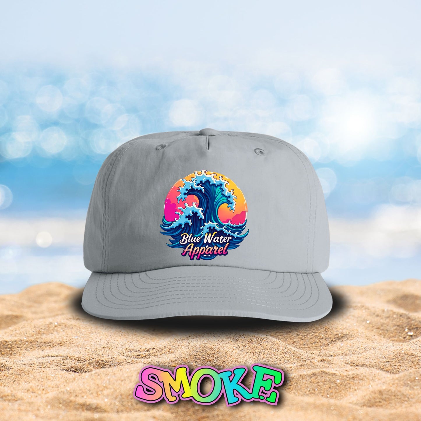 Retro Graphic Surf Cap - Retro Wave by Blue Water Apparel