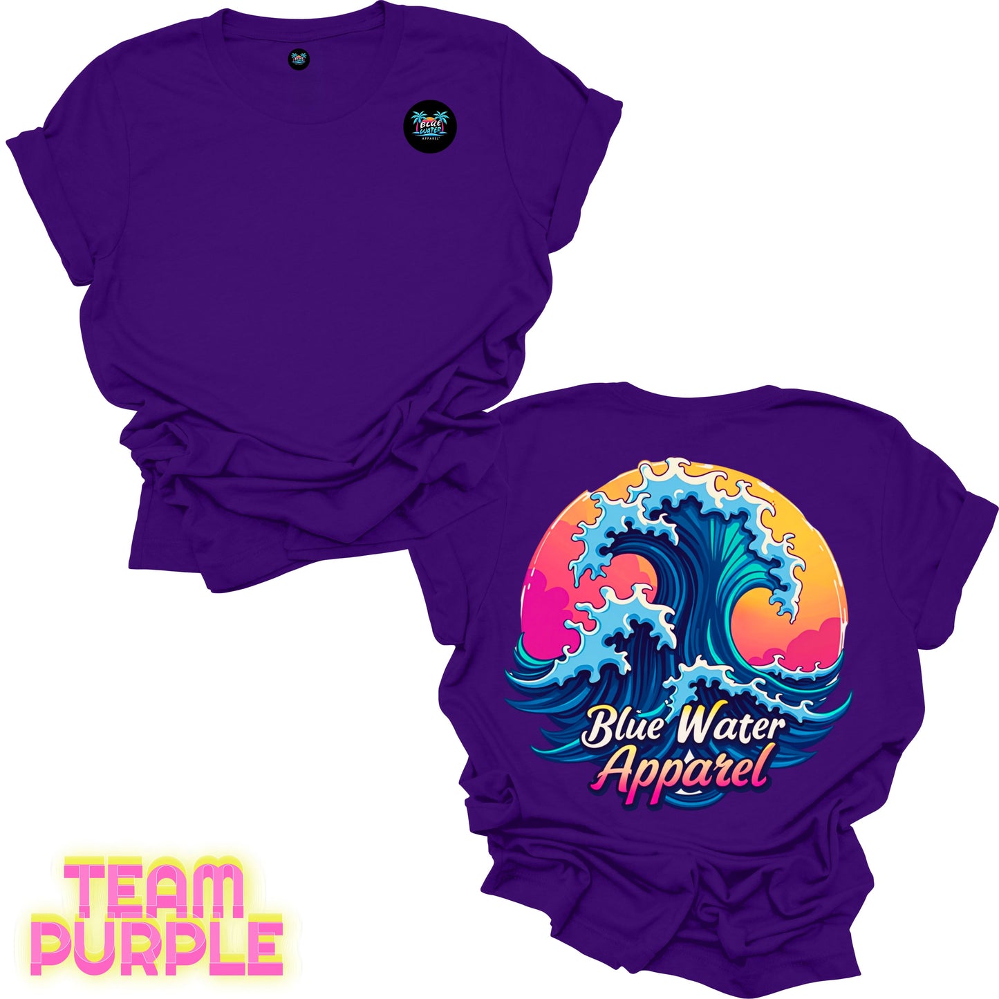 Retro Graphic Tee - Retro Wave by Blue Water Apparel