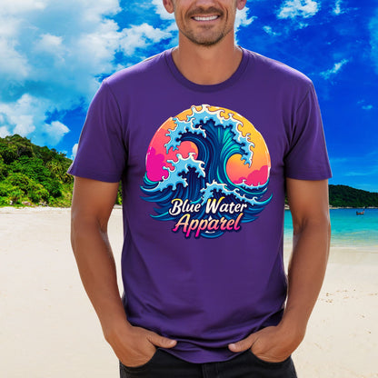 Retro Graphic Tee - Retro Wave by Blue Water Apparel