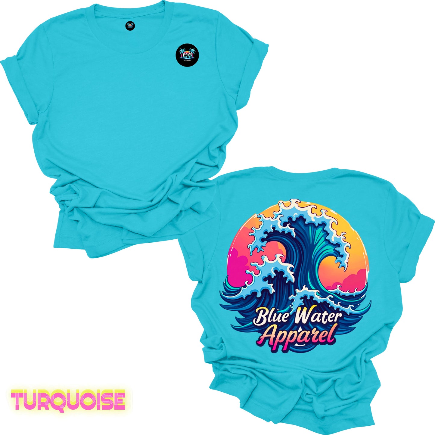 Retro Graphic Tee - Retro Wave by Blue Water Apparel