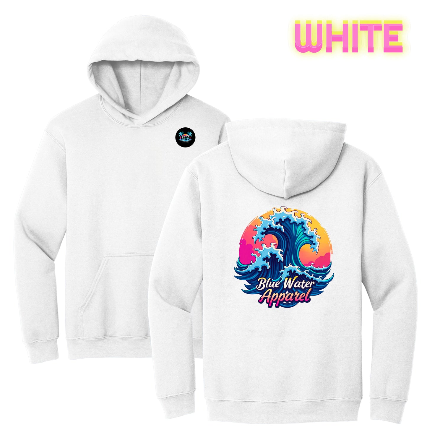 Retro Graphic Hoodie - Retro Wave by Blue Water Apparel