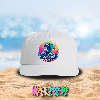 Retro Graphic Surf Cap - Retro Wave by Blue Water Apparel