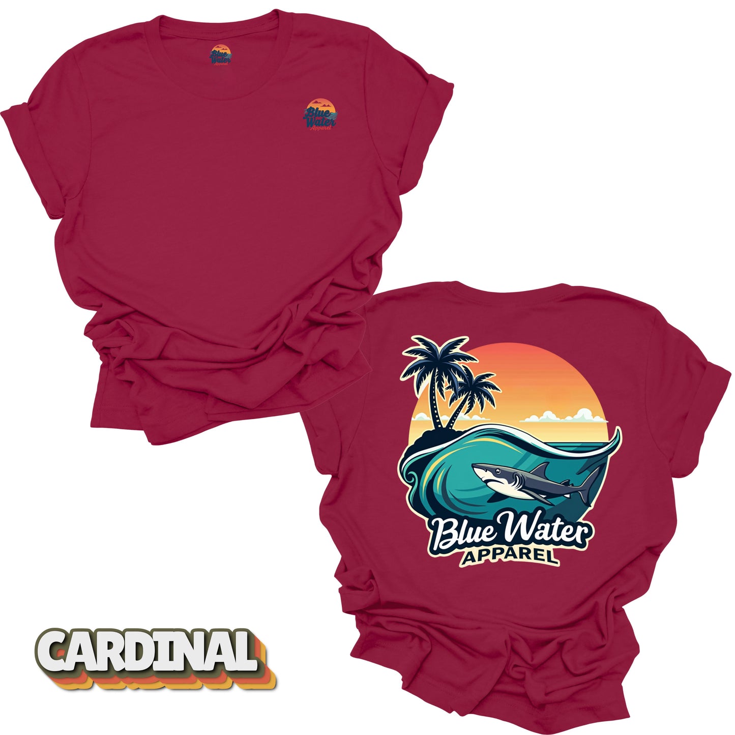 Vintage Graphic Tee - Shark Wave by Blue Water Apparel