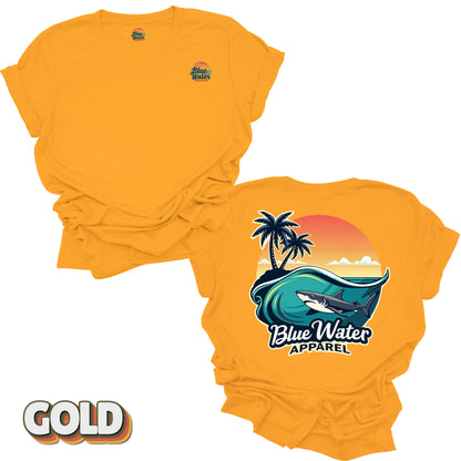 Vintage Graphic Tee - Shark Wave by Blue Water Apparel