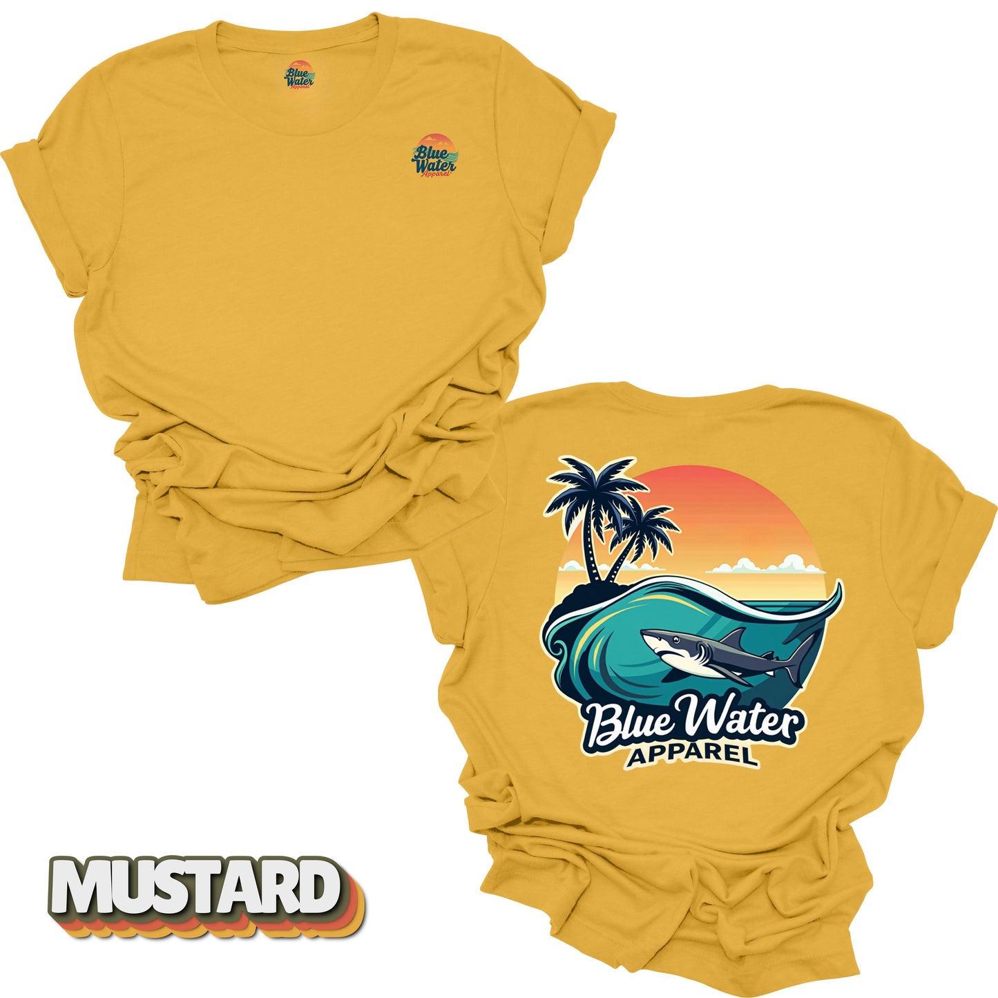 Vintage Graphic Tee - Shark Wave by Blue Water Apparel