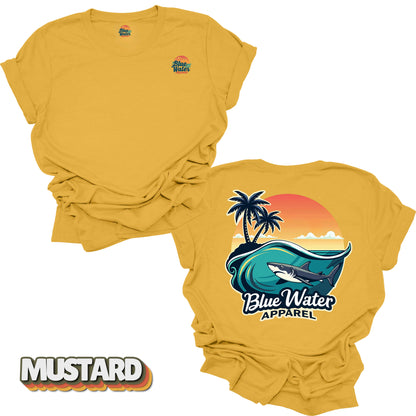 Vintage Graphic Tee - Shark Wave by Blue Water Apparel