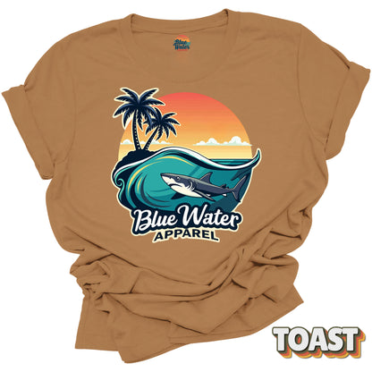 Vintage Graphic Tee - Shark Wave by Blue Water Apparel