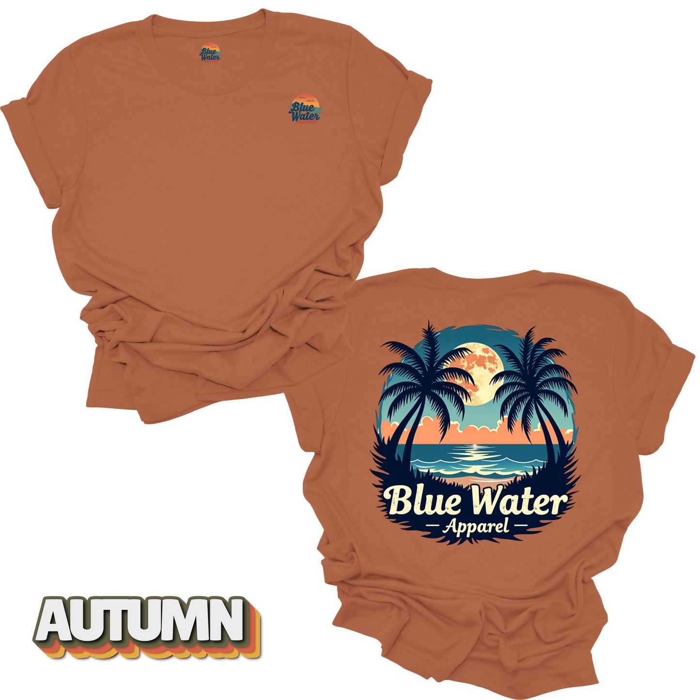 Vintage Graphic Tee - Tropical Moon by Blue Water Apparel